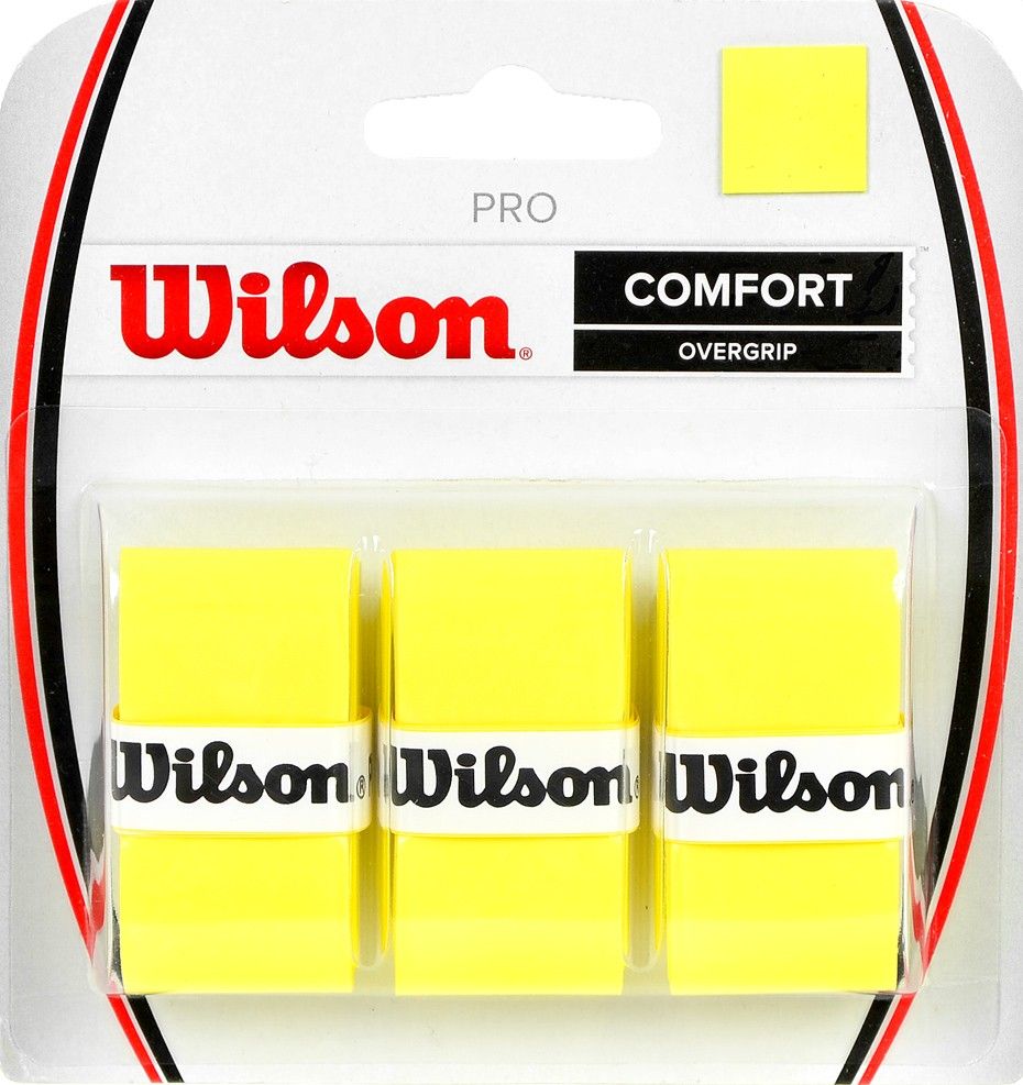 Wilson Owijka Wilson Pro Comfort Overgrip żółta 3szt WRZ4014YE