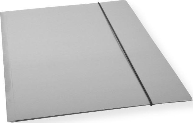 Teczka A4 z gumką lakier szara 300gsm (10szt)