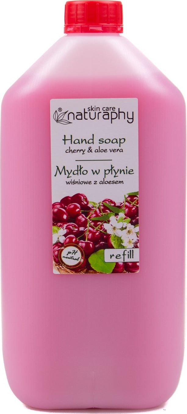 BluxCosmetics Mydło w płynie wiśniowe z aloesem Naturaphy 5L