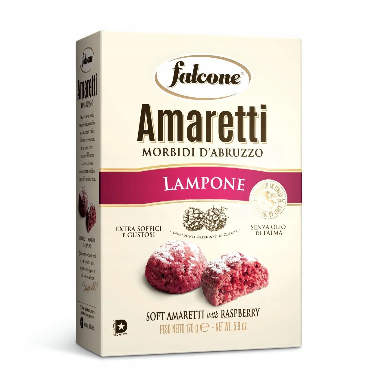 Ciastka Amaretti Morbidi Lampone 170g - Falcone
