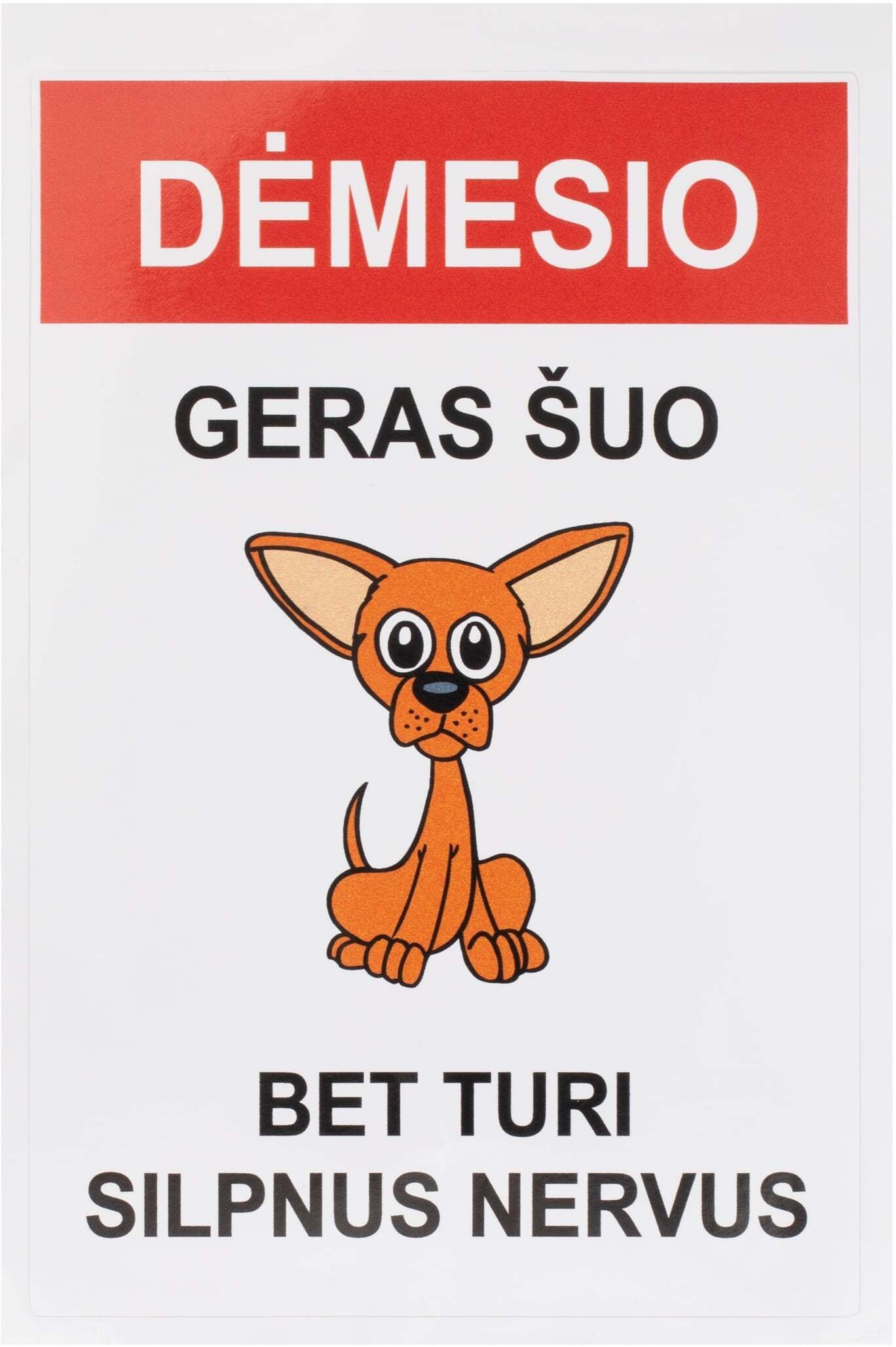 STICKER GOOD DOG 120X180MM