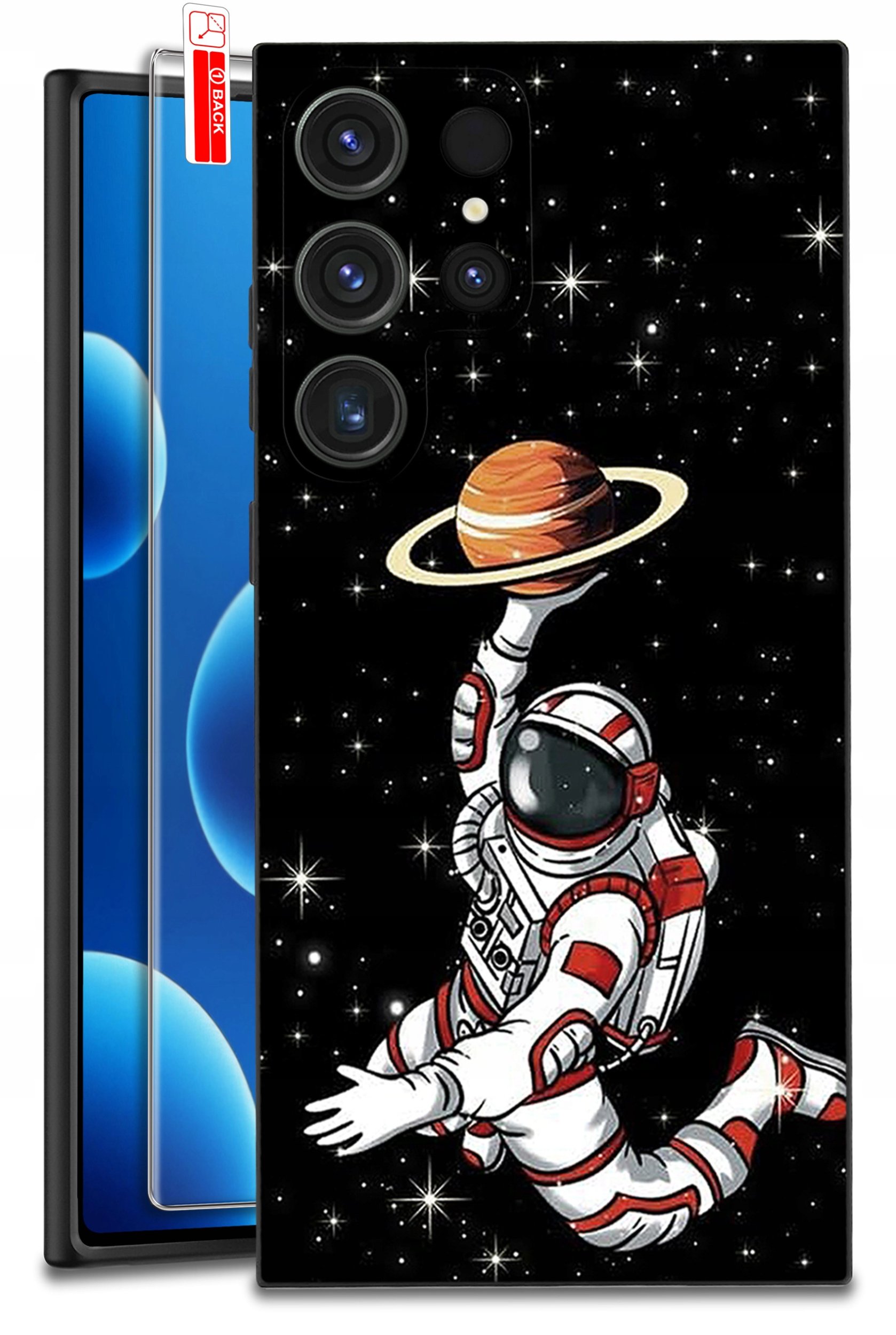 ETUI do Samsung Galaxy S25 Ultra WZORY | SILIKONOWE MATT CASE + SZKŁO 9H