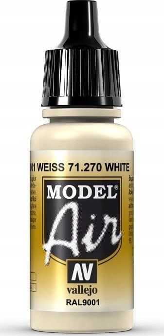 Vallejo Vallejo: 71.270 - Model Air - White RAL9001 (17 ml)