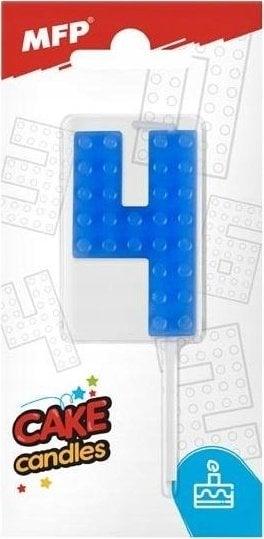 MFP paper świeczka do tortu nr 4 niebieska 8800097