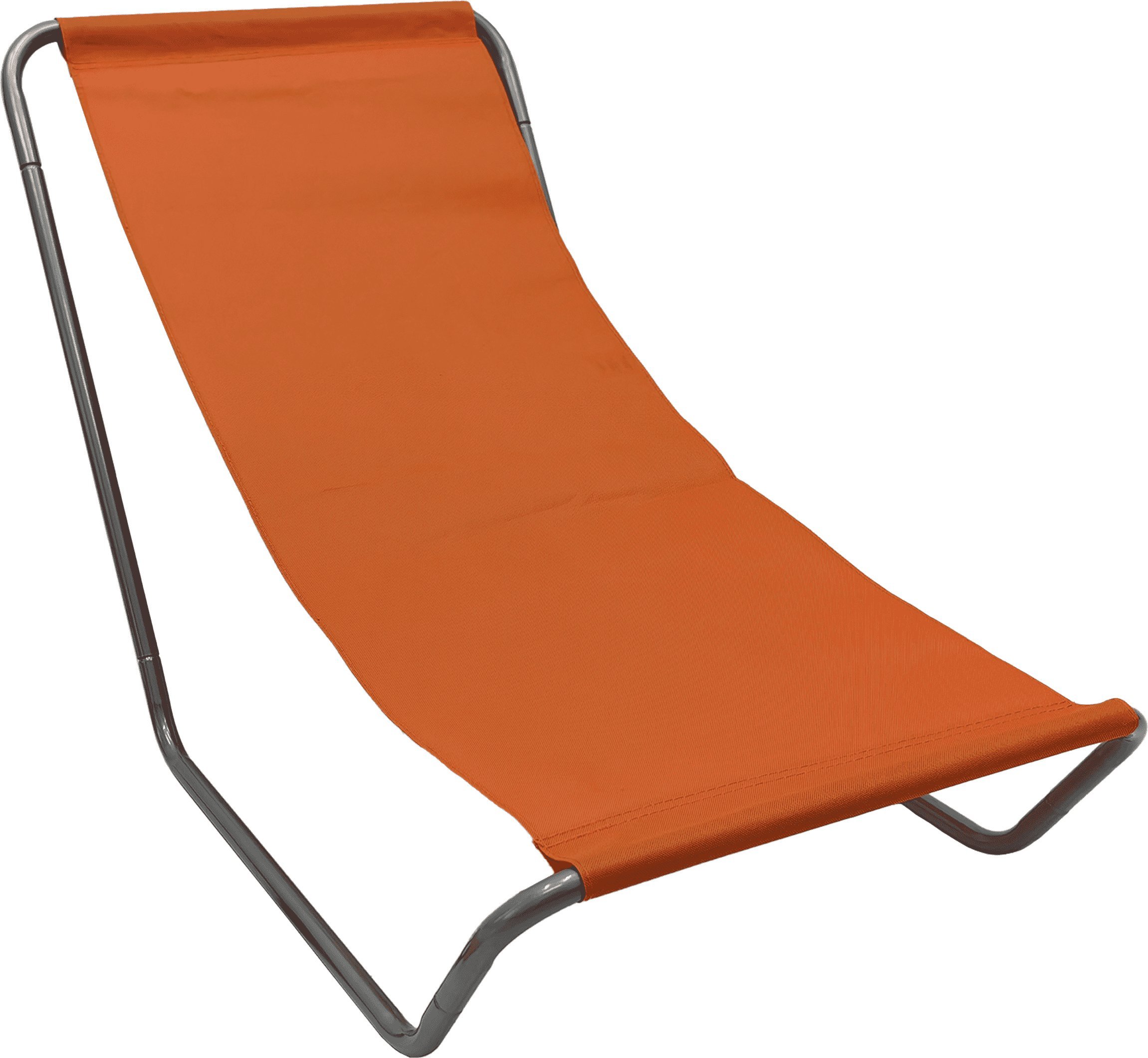 kontrast Leżak turystyczny plażowy ogrodowy składany z torbą ELLA pomarańczowy