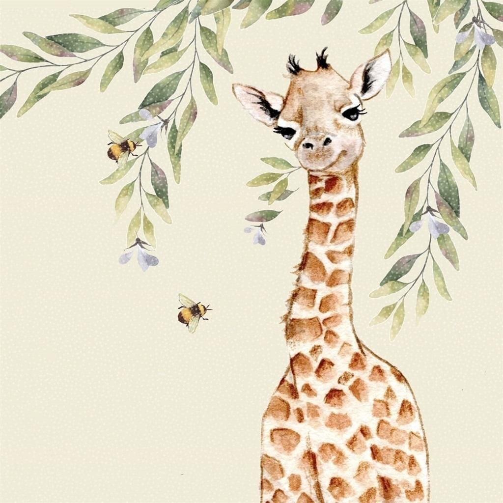 Karnet Swarovski kwadrat CL4712 Żyrafa