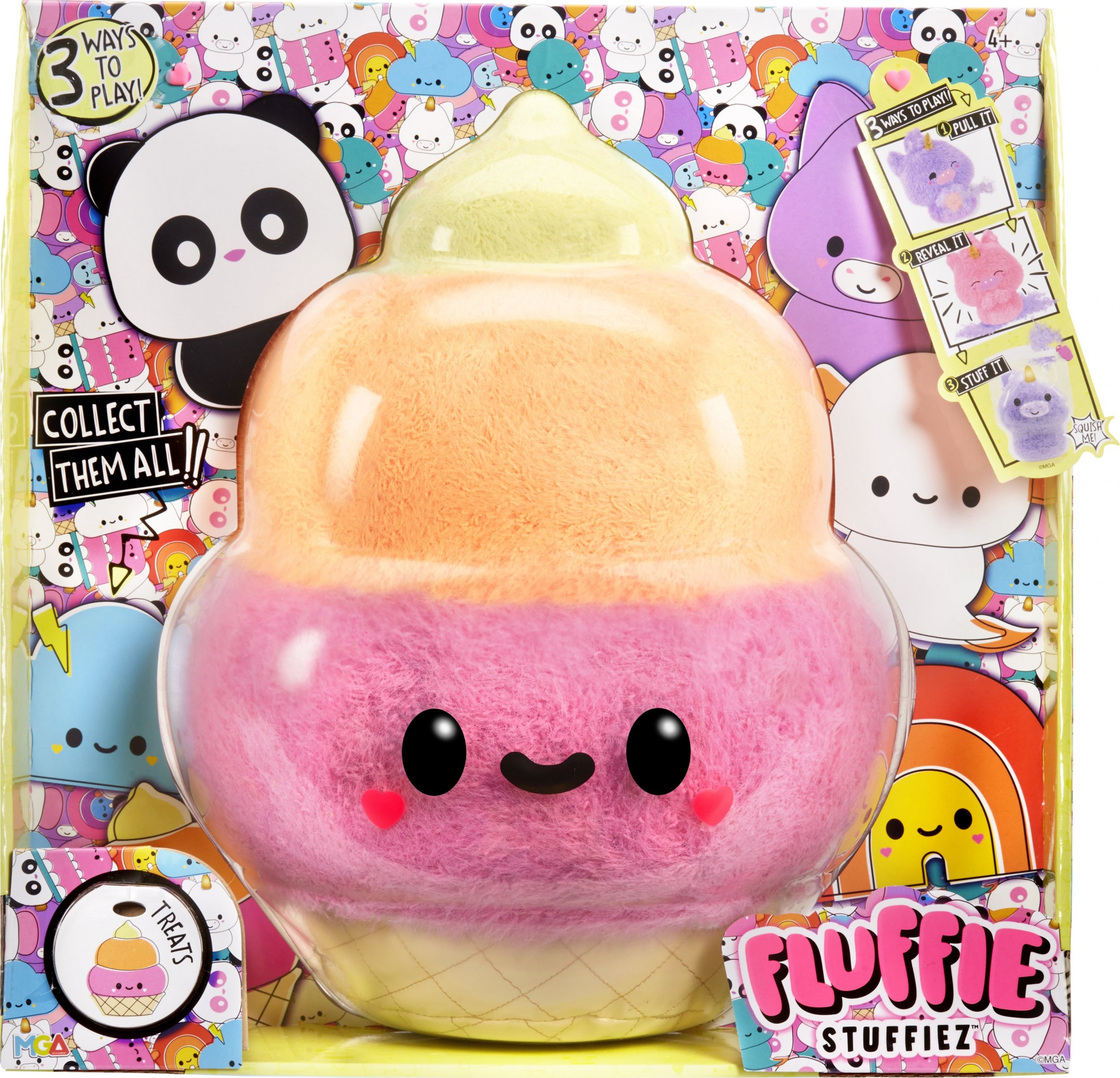 Meteor Pluszak Duży Fluffie Stuffiez Asst - Ice Cream