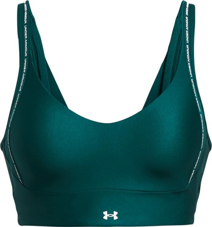 Under Armour Stanik treningowy Under Armour UA Infinity Low 2.0 Strap Bra Zielony S
