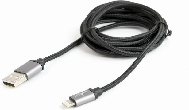 Kabel USB Gembird USB-A - Lightning 1 m Szary (CCB-mUSB2B-AMLM-6)