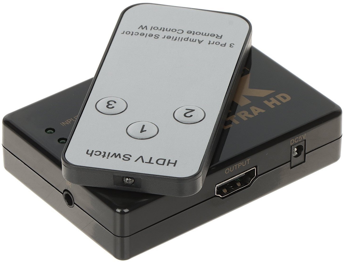 Przełącznik HDMI-SW-3/1-IR-4K