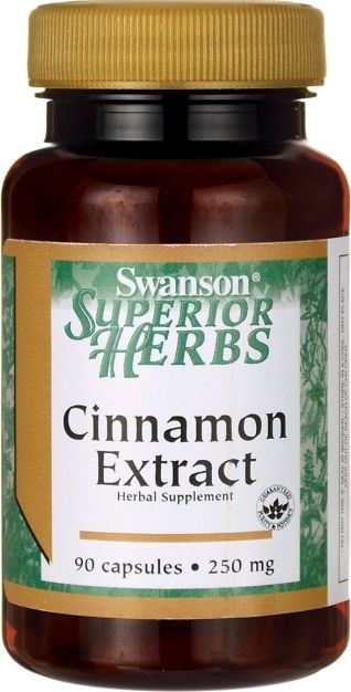 Swanson Swanson - Ekstrakt z Cynamonu, 250mg, 90 kapsułek