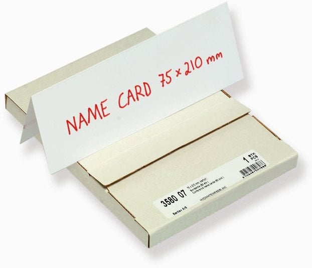 Bantex 100400217, White, Cardboard, 210 mm, 75 mm, 50 pc(s)