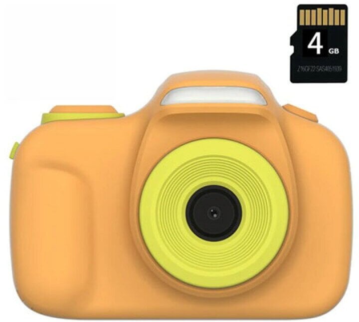 myFirst Camera 3 - aparat cyfrowy dla dzieci z gumowym etui ochronnym, ekranem 2" IPS, rozdzielczości 16MP i dwoma obiektywami (yellow)