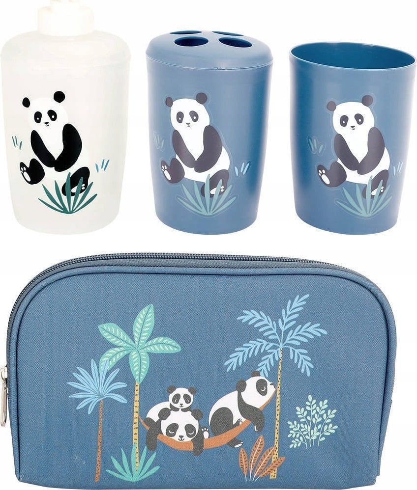 Douceur d`Interieur Zestaw akcesoriów łazienkowych ze zwierzakami, 4 elementy