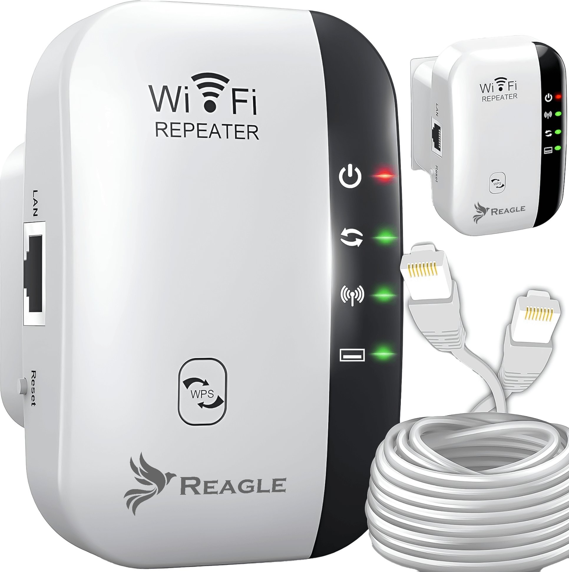Access Point Reagle WZMACNIACZ SIECI SYGNAŁU WIFI 2.4 GHz 802.11n REAPETER 300MB/S EXTENDER 3w1