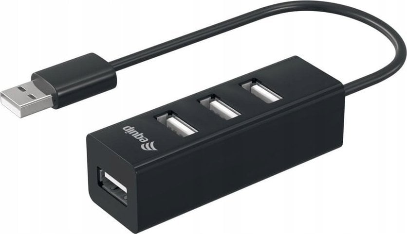 HUB USB Equip Equip USB-Hub 4-Port 2.0 ->4x2.0 480Mbps o.Netzteil sw