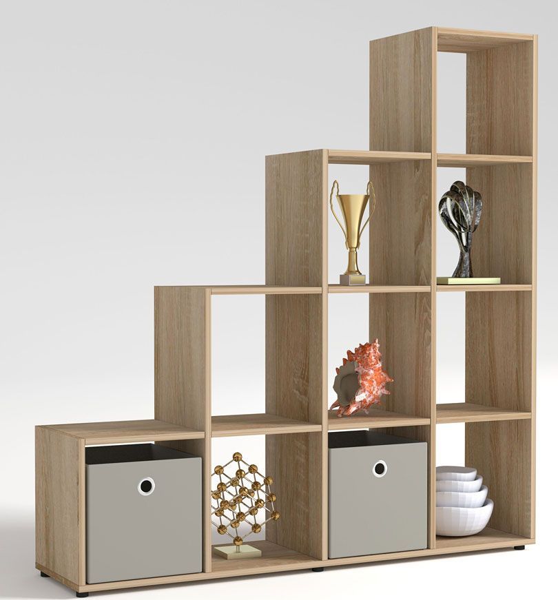 Elior Regał schodkowy Maleo 4X - dąb sonoma