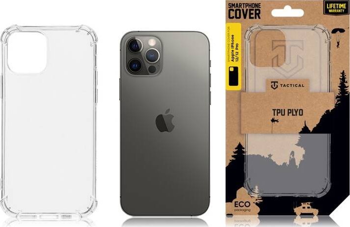 Tactical TPU Plyo Cover for Apple iPhone 12/12 Pro Transparent standard