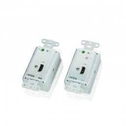 HDMI Over Cat 5 Extender Wall Plate W/EU ADP
