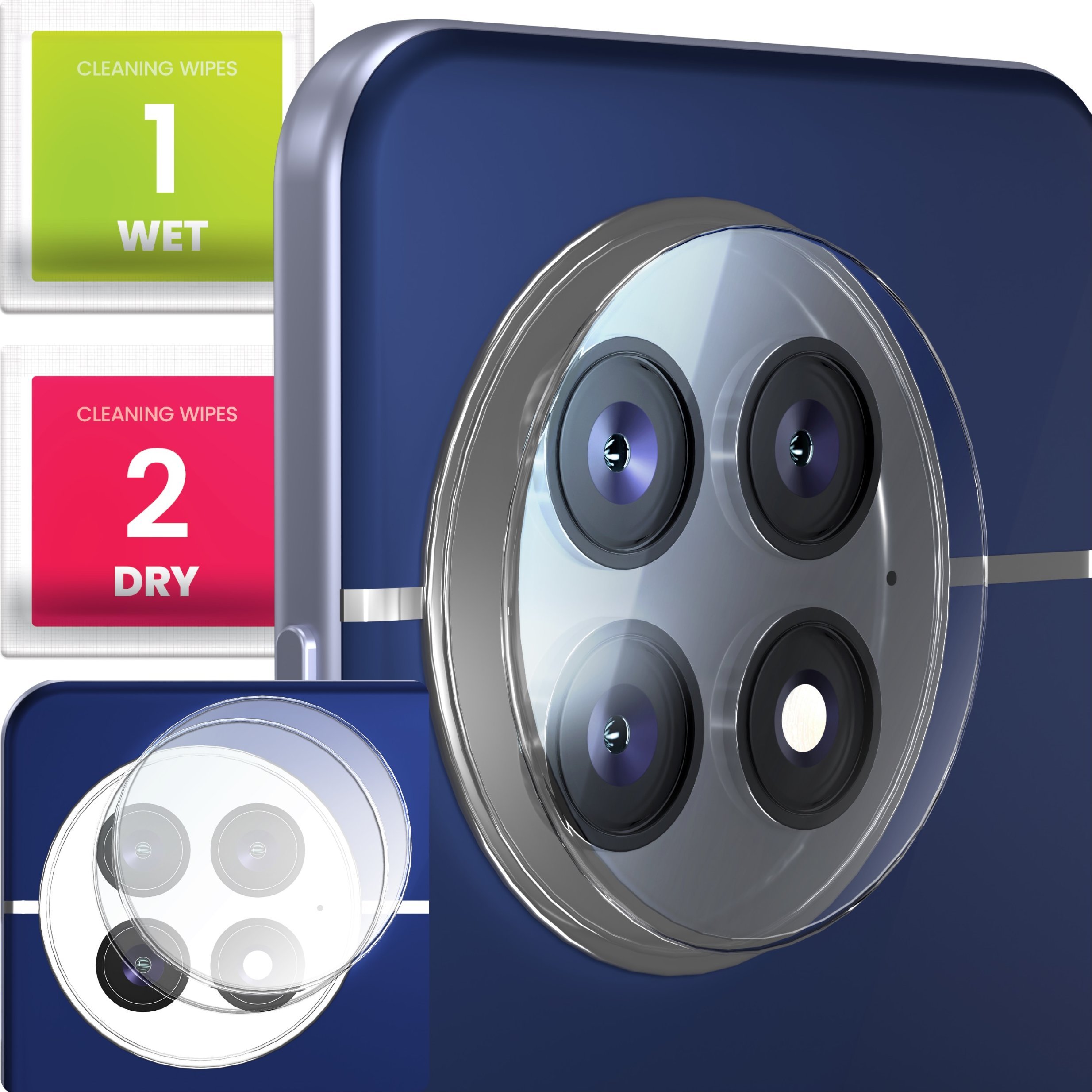 2-PAK Szkło Na Aparat Do OnePlus 13 (Hartowane, Ochronne, Na Obiektyw, 9H)