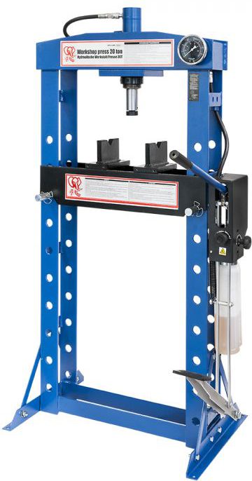 Airpress Prasa hydrauliczna 20 ton spawana z dodatkowym pedałem nożnym (79370)