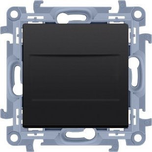 Kontakt-Simon Zaślepka ramki (moduł). Mocowanie za pomocą łapek lub wkrętów, czarny mat, SIMON10