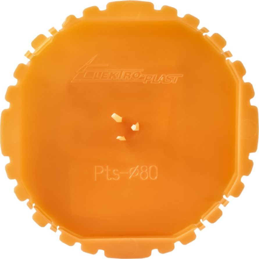Elektro-Plast Pokrywa sygnalizacyjna puszki 80mm 50szt. pomarańczowa 13.18 E-P 3661