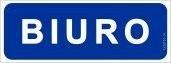Tabliczka/Naklejka BIURO Z-R13-P-90x240