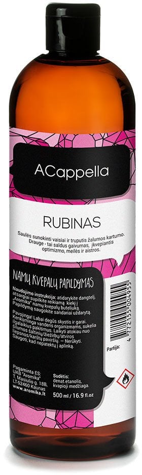 Home fragrance refill ACappella Ruby, 500 ml