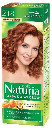 Joanna Naturia Color Farba do włosów nr 218-miedziany blond 150 g