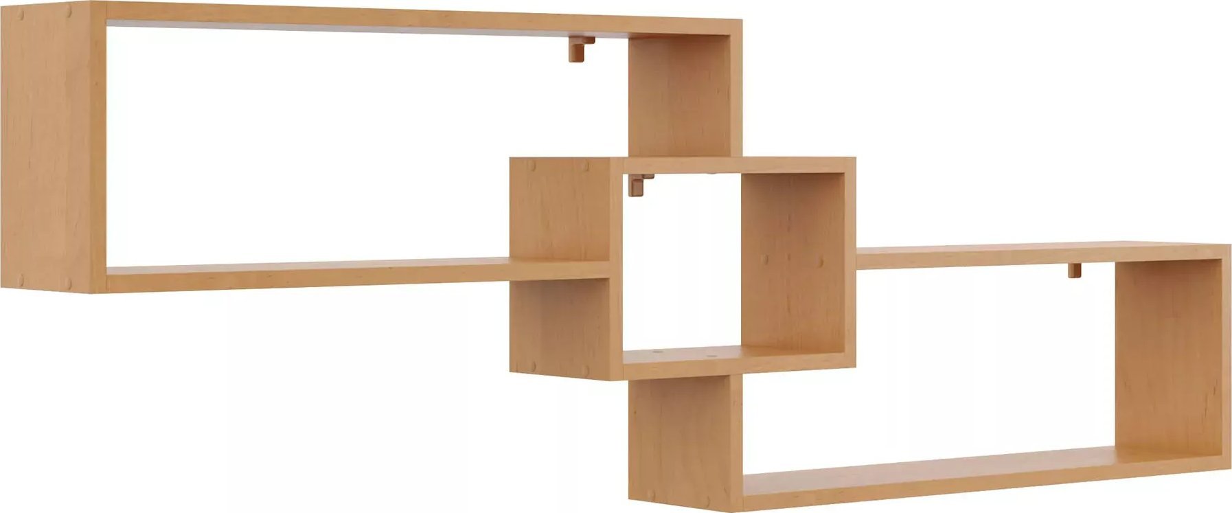 Elior Nowoczesna półka wisząca na książki olcha - Ramona