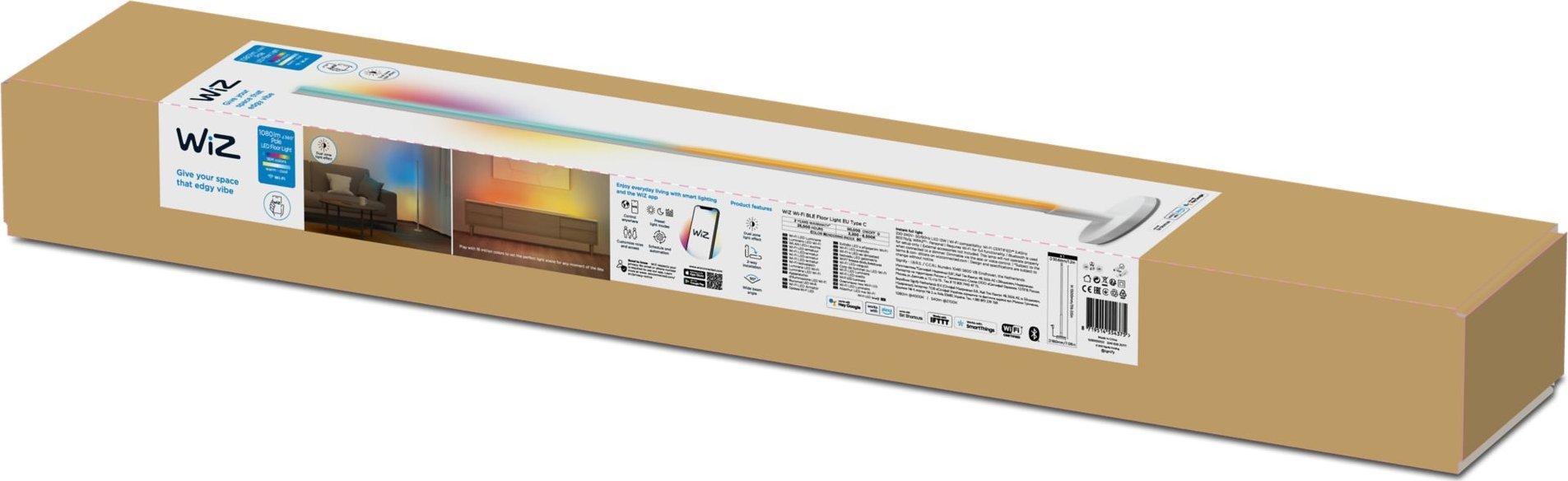 Lampa sufitowa Signify WiZ Pole Floor Light Bodenleuchte Tunable White&Color 1080lm