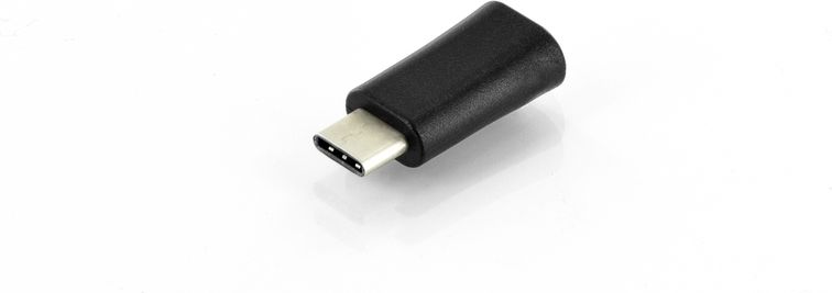 Adapter USB Digitus USB-C - microUSB Czarny (AK-300523-000-S)