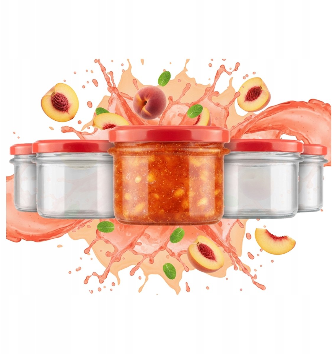 50x SŁOIK SZKLANY 235 ML MIÓD DŻEM GRZYBY PASZTET SŁOIKI przetwory desery
