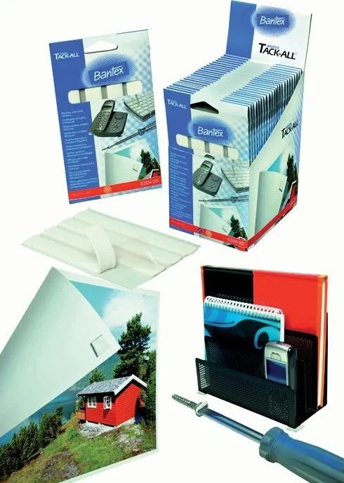 Bantex Klæbegummi Tack-all aftagelig 50g hvid - (50 gram pr. stk.)