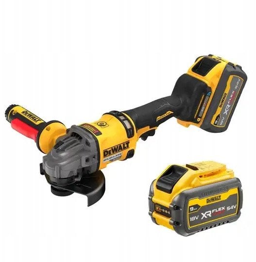 SZLIFIERKA KĄTOWA AKUMULATOROWA 125MM FLEXVOLT SHD 54V 2*9AH