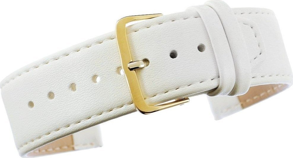 Pasek do zegarka CLASSIC - skóra 24 mm 4999-24XXL-3Z Biały