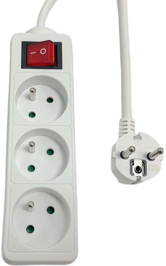 3-way Power Strip on/off