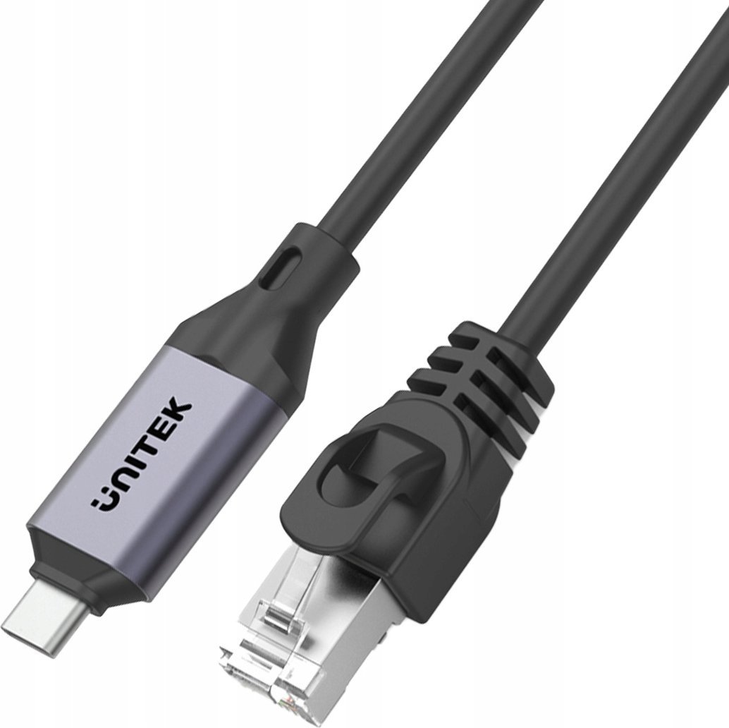 Kabel USB Unitek USB-C - RJ-45 5 m Czarno-srebrny (C18148AGY01-5M)
