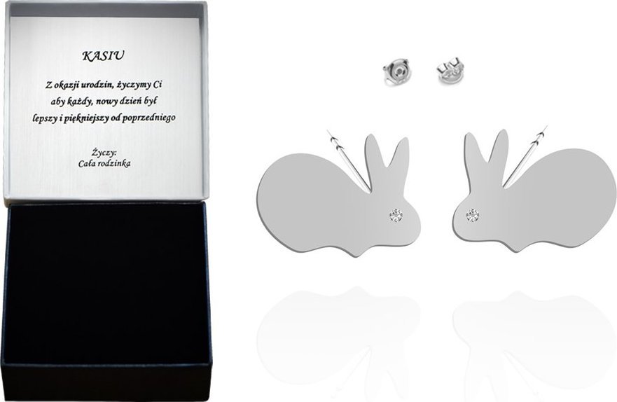 Radziszewska Jewellery Kolczyki Srebrne z Królikami