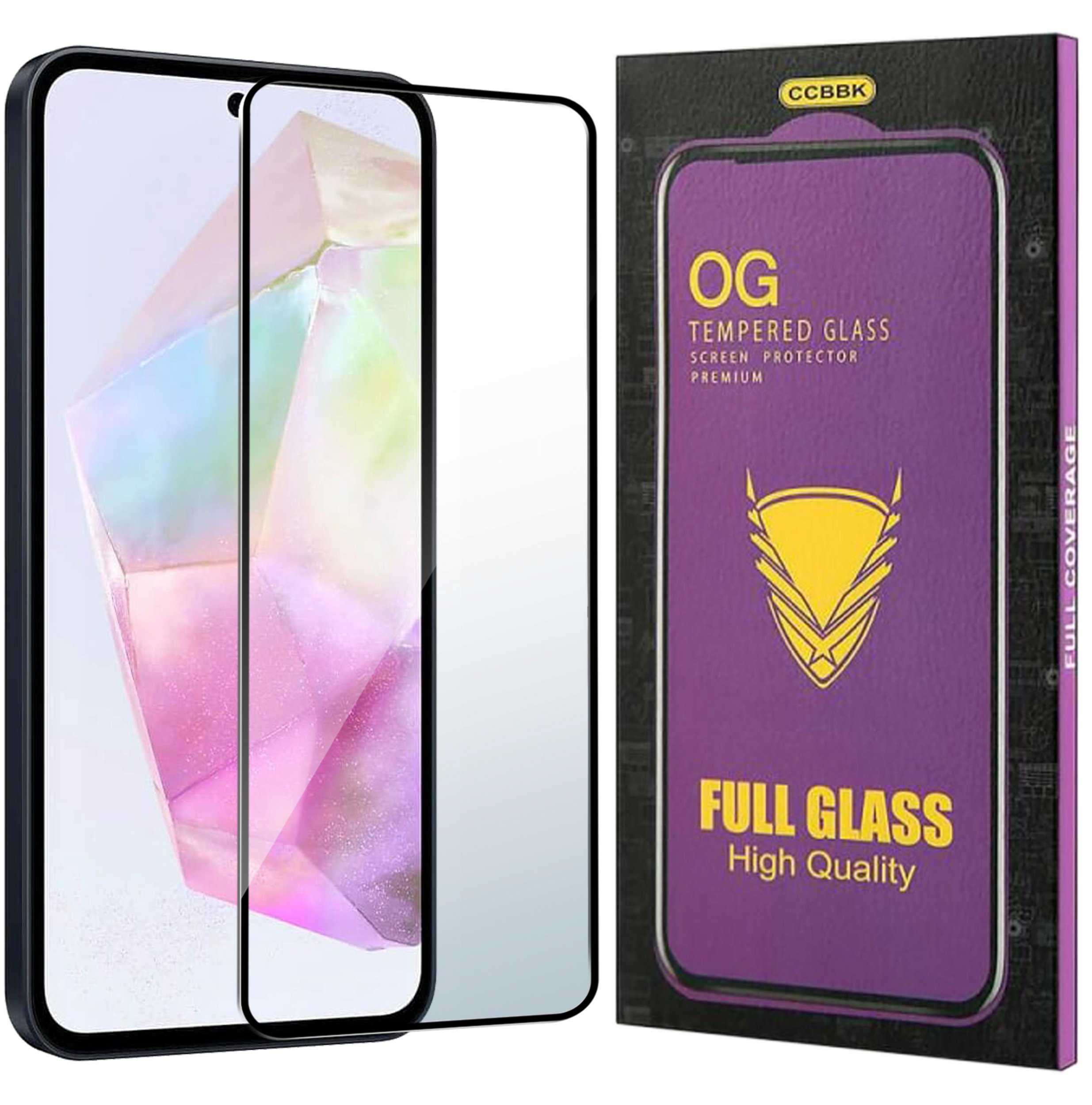Szkło HARTOWANE 5D do Samsung Galaxy A35|A55 5G OG PREMIUM CAŁY EKRAN PEŁNE