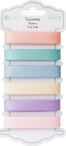 Dalprint Tasiemki satynowe DPCRAFT Pastels 6 x 2m Dalprint