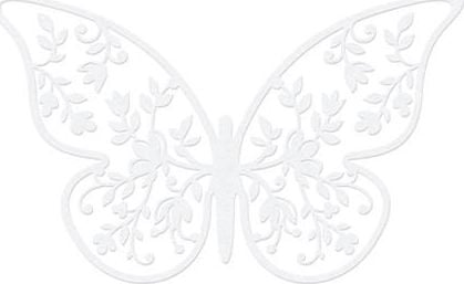 Party Deco "Dekoracje papierowe Motyl, 6,5 x 4cm (1 op. / 10 szt.)" uniwersalny