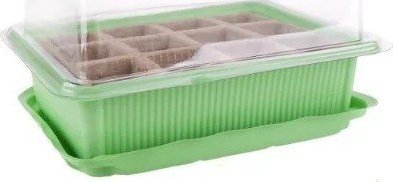 Planta Doniczka do rozsad szklarnia 12 otworów 19x14 cm