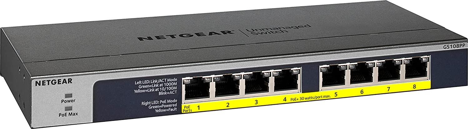 Switch NETGEAR GS108PP-100EUS