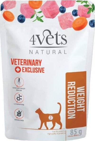 Mokra karma weterynaryjna dla kota z nadwagą 4Vets Natural Weight Reduction 85 g