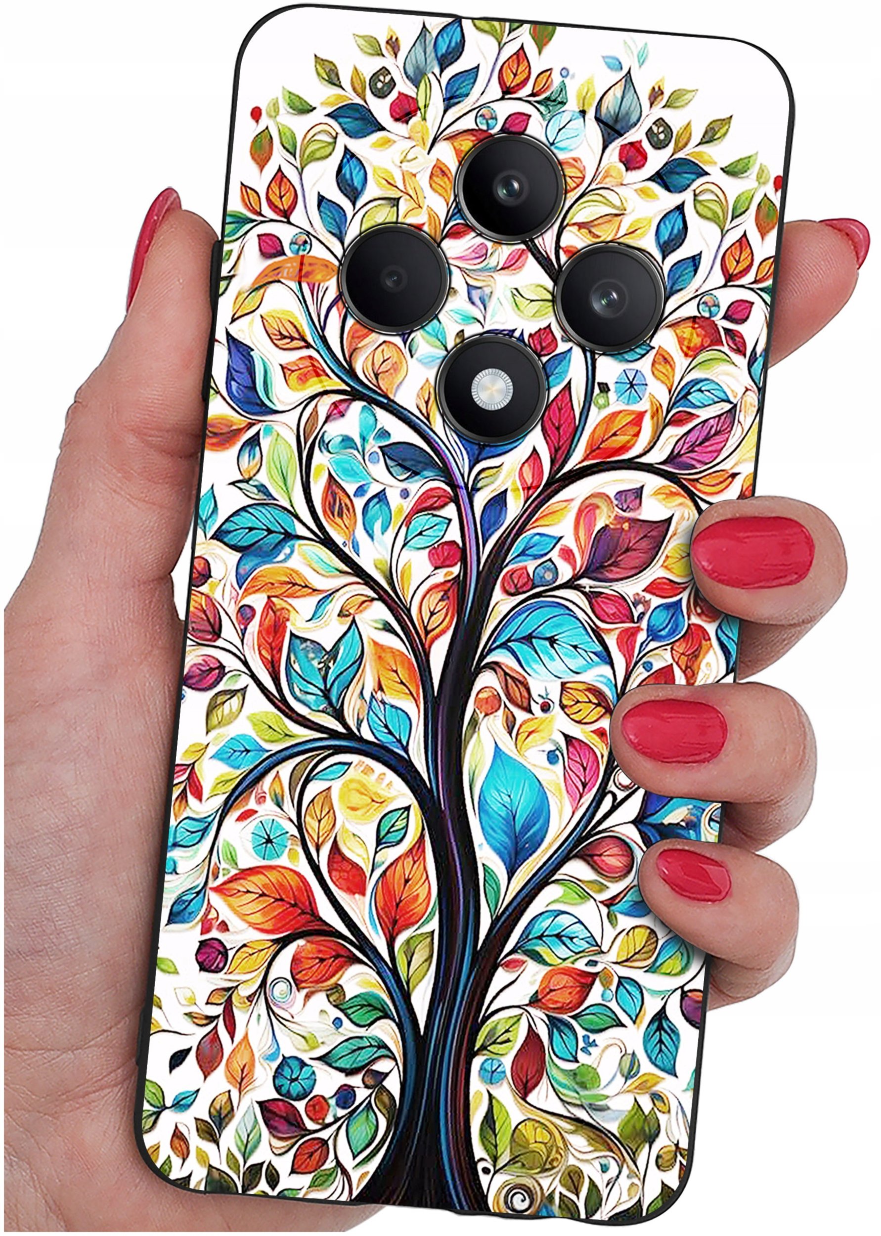 Etui do Oppo Reno 12 F 5G | 12 FS 5G WZORY |SILIKONOWE MATT CASE + SZKŁO 9H