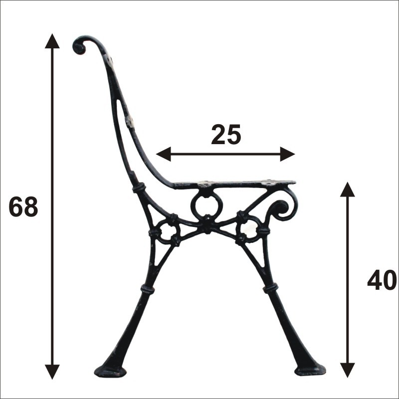 Noga do ławki średnia 4 deski