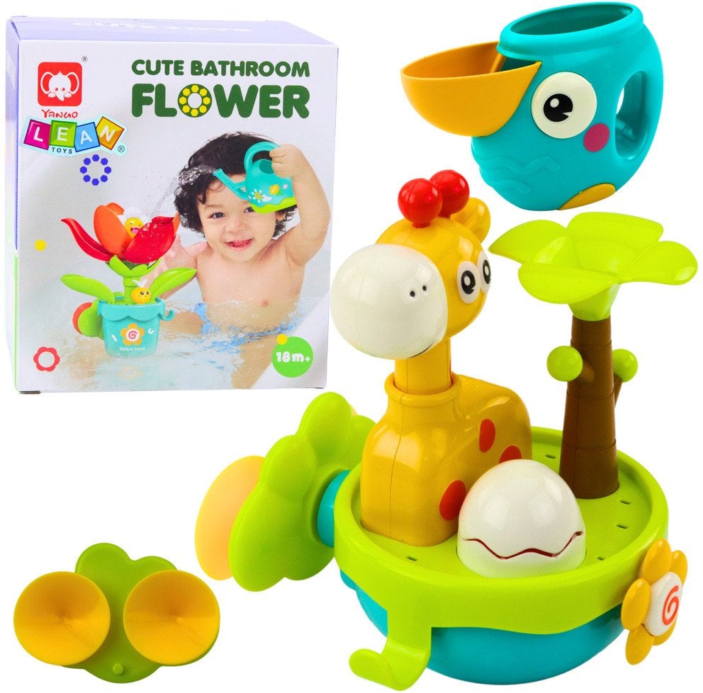 Zabawka Do Kąpieli Żyrafa Sensoryczna Interaktywna Przyssawki Kolorowa