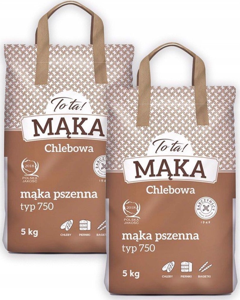TO TA ToTa! Mąka pszenna typ 750 chlebowa 5 kg x2 sztuk